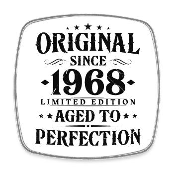 Original 1968 Vintage Vintage cadeau d’anniversaire - Magnet carré - blanc - Devant