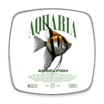Altum Kaiserfisch Cichlid Fish Keeper Streetwear - Viereckiger Kühlschrankmagnet - Weiß - Vorne