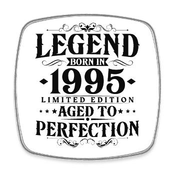 Légende Depuis 1995 Vintage Vintage Anniversaire - Magnet carré - blanc - Devant
