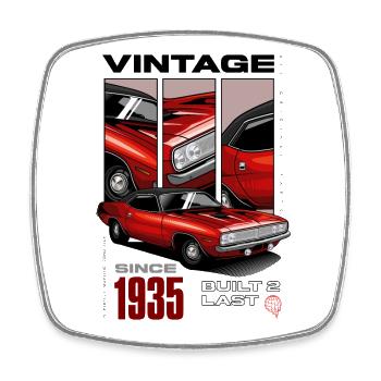 I'm Not Old I'm Vintage Classic Car Born In 1935 - Square fridge magnet - white - Front