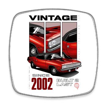 Je ne suis pas vieux Je suis Voiture classique vintage Né en 2002 - Magnet carré - blanc - Devant