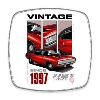 I'm Not Old I'm Vintage Classic Car Born In 1997 - Square fridge magnet - white - Front