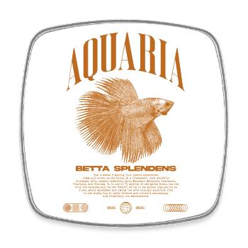 Betta Fish Keeper Moderne Streetwear - Viereckiger Kühlschrankmagnet - Weiß - Vorne