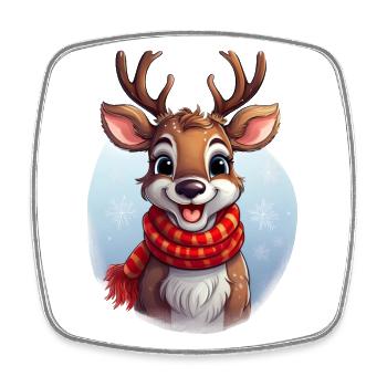 Un renne mignon pour Noël - Magnet carré - blanc - Devant