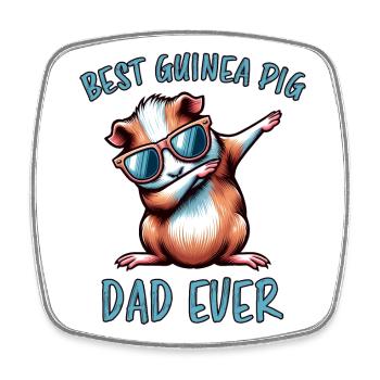 Guinea Pig Saying, Guinea Pig Gift - Square fridge magnet - white - Front