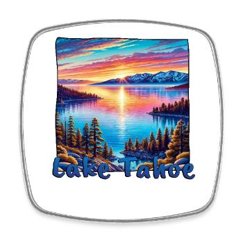 Lake Tahoe See Nevada Kalifornien Wandern - Viereckiger Kühlschrankmagnet - Weiß - Vorne