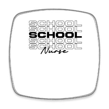 School Nurse Medical Nurses Stylish - Square fridge magnet - white - Front