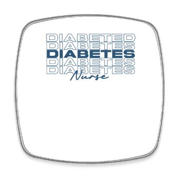 Diabetes Krankenschwester Medizinische Krankenschwestern Stilvoll - Viereckiger Kühlschrankmagnet - Weiß - Vorne