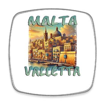 Malte La Valette Vacances Mer Méditerranée - Magnet carré - blanc - Devant