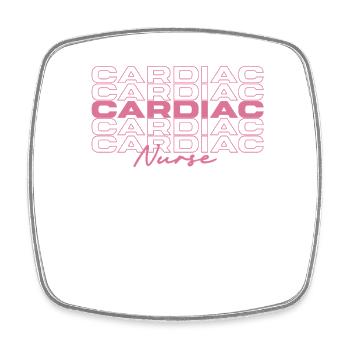 Cardiac Nurse Medical Nurses Stylish - Square fridge magnet - white - Front