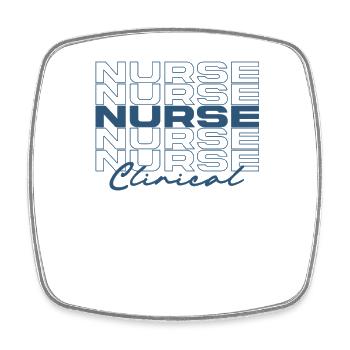 Clinical Nurse Medical Nurses Stylish - Square fridge magnet - white - Front