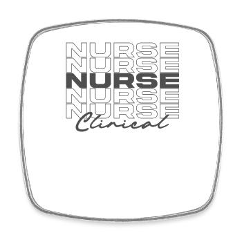 Clinical Nurse Medical Nurses Stylish - Square fridge magnet - white - Front