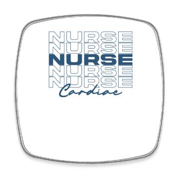 Cardiac Nurse Medical Nurses Stylish - Square fridge magnet - white - Front