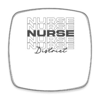 District Nurse Medical Nurses Stylish - Square fridge magnet - white - Front