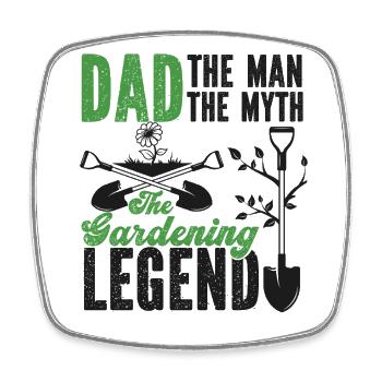 Plant Lover Gardening Dad Dad The - Square fridge magnet - white - Front