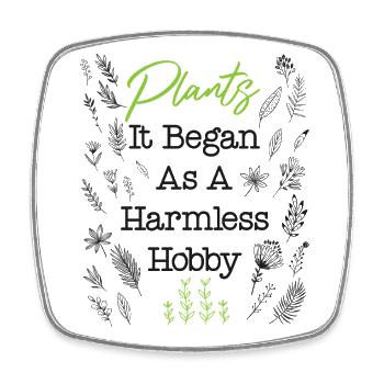 Plant Lover Gardening Plants It - Square fridge magnet - white - Front