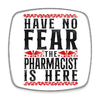 Pharmacy Tech Technician - Viereckiger Kühlschrankmagnet - Weiß - Vorne