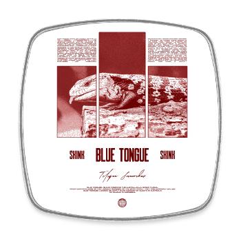 Blue Tongue Skink Reptile Keeper Streetwear - Viereckiger Kühlschrankmagnet - Weiß - Vorne