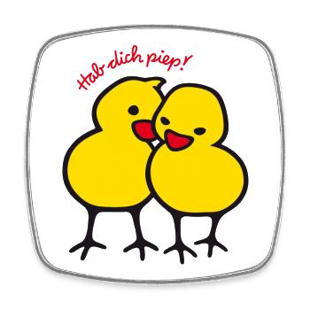 Did you beep - Square fridge magnet - white - Front