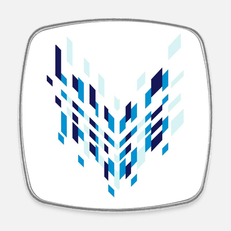 une flèche icône graphique - Magnet carré - blanc