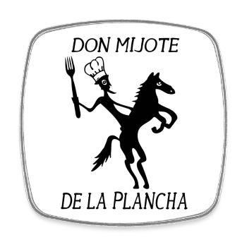 Don Mijote De La Plancha ! - Magnet carré - blanc - Devant