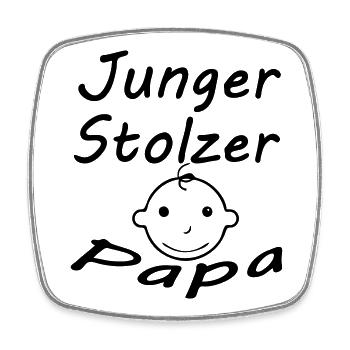 Geschenk Papa Geburt Vater Vatertag - Viereckiger Kühlschrankmagnet - Weiß - Vorne