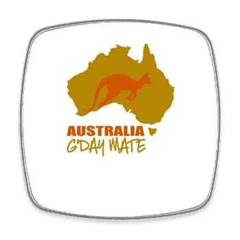 Australia - Square fridge magnet - white - Front