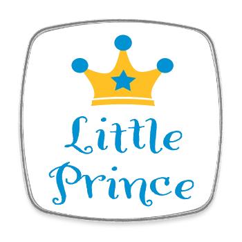 baby - Square fridge magnet - white - Front