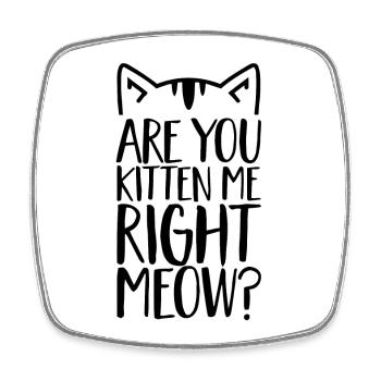Untitled 1 3 - Square fridge magnet - white - Front