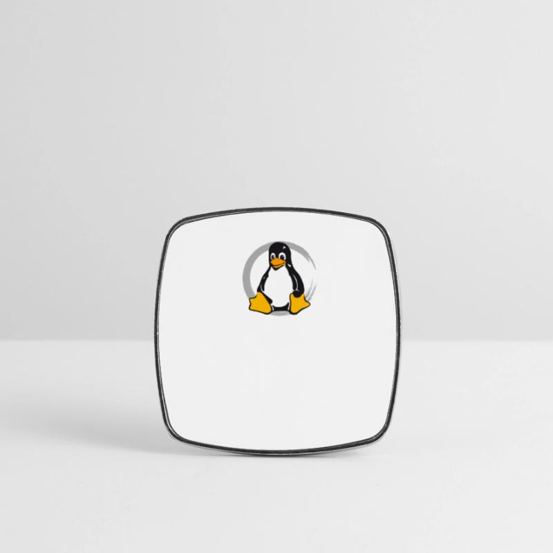 Pc computer Pinguin nerd geek Programmierer Admin Viereckiger Kühlschrankmagnet
