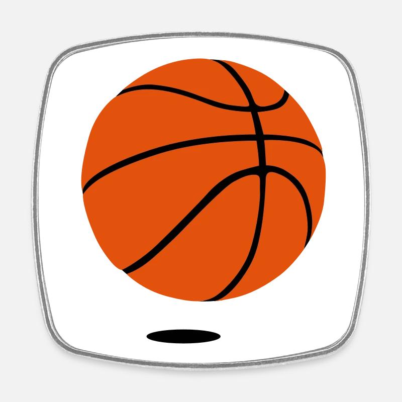 Basketball - Édition de luxe - 2c 2 shadow - Magnet carré - blanc