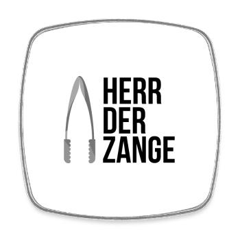 Grill grillen Steak Wurst Bier Fleisch BBQ Sommer - Viereckiger Kühlschrankmagnet - Weiß - Vorne