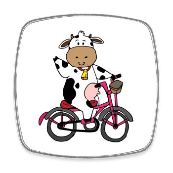 Chemise à thème animaux enfants chemise Cartoon animaux cadeau - Magnet carré - blanc - Devant