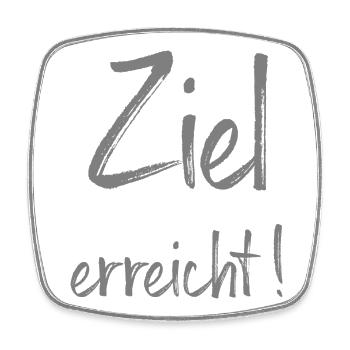 Ziel erreicht! Prüfung - Viereckiger Kühlschrankmagnet - Weiß - Vorne