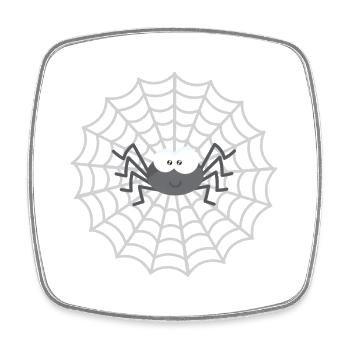 animaux drôles plantes fruits légumes enfants motifs - Magnet carré - blanc - Devant