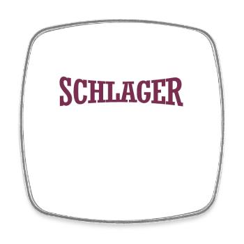 I love German Schlager - Ultra - Gift - Square fridge magnet - white - Front