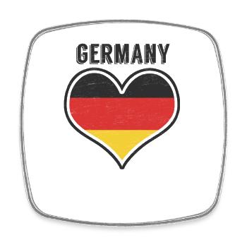 Germany - Magnet carré - blanc - Devant