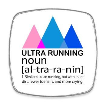 Ultra Running Laufen Skyrace Etappenlauf Geschenk - Viereckiger Kühlschrankmagnet - Weiß - Vorne