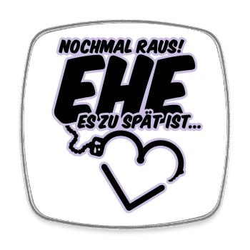 bachelor party wedding shower wedding - Square fridge magnet - white - Front