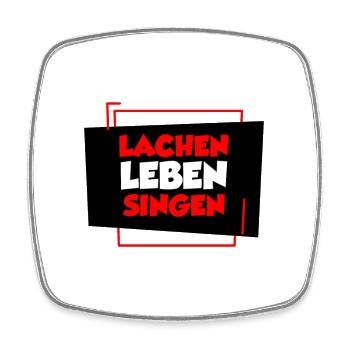 Sänger Sängerin singen Gesang Geschenk Weihnachten - Viereckiger Kühlschrankmagnet - Weiß - Vorne