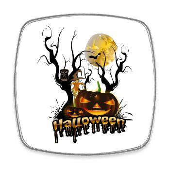 Halloween - Magnet carré - blanc - Devant