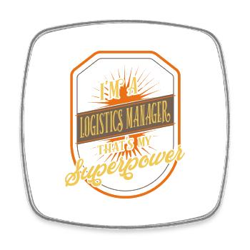 Logistics Manager - Square fridge magnet - white - Front