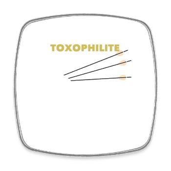 Archery Toxophilite - Square fridge magnet - white - Front