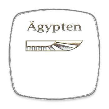 Ägypten 72 - Viereckiger Kühlschrankmagnet - Weiß - Vorne