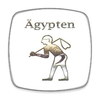 Egypte 68 - Magnet carré - blanc - Devant