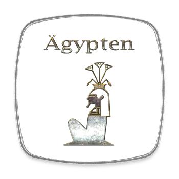 Ägypten 73 - Viereckiger Kühlschrankmagnet - Weiß - Vorne