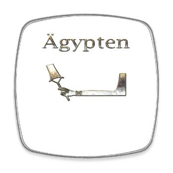 Ägypten 79 - Viereckiger Kühlschrankmagnet - Weiß - Vorne