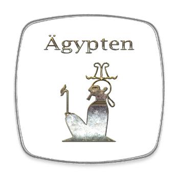 Ägypten 78 - Viereckiger Kühlschrankmagnet - Weiß - Vorne