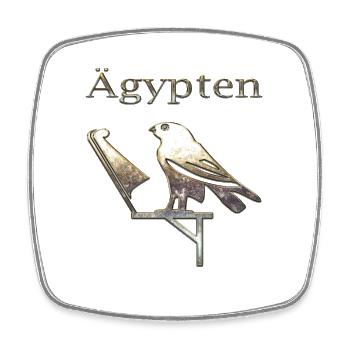 Ägypten 80 - Viereckiger Kühlschrankmagnet - Weiß - Vorne