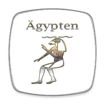 Egypte 89 - Magnet carré - blanc - Devant